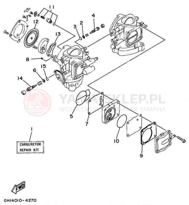 Schemat "Zestaw naprawczy" do Yamaha WAVE VENTURE WVT700T