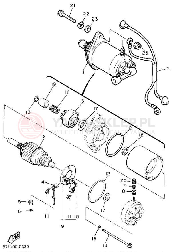 Schemat "rozrusznik" do Yamaha OVATION LE CS340ET