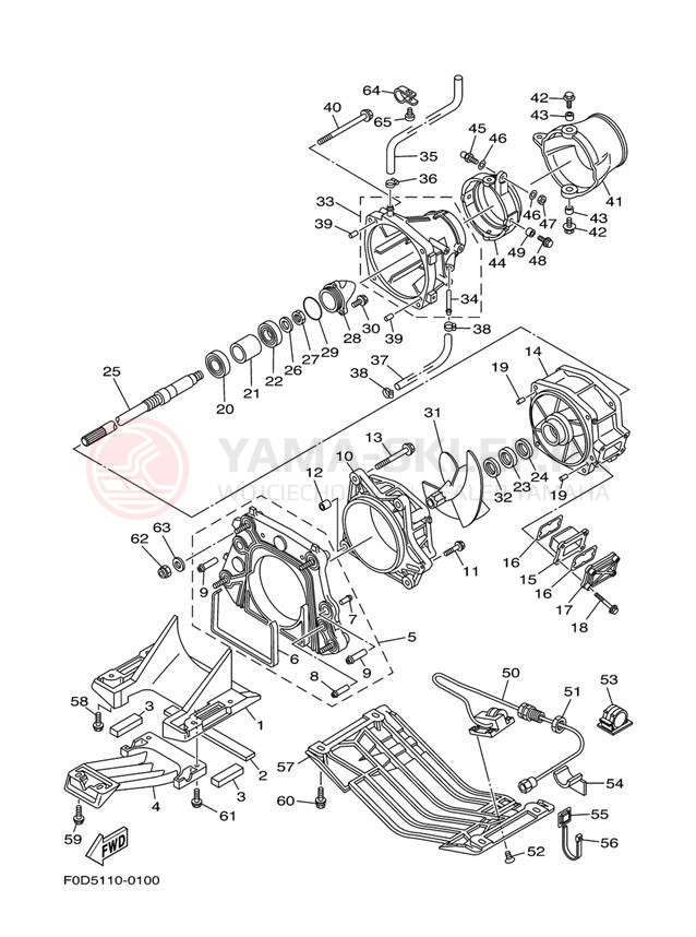 Schemat "JET UNIT" do Yamaha XL800 XA800Y