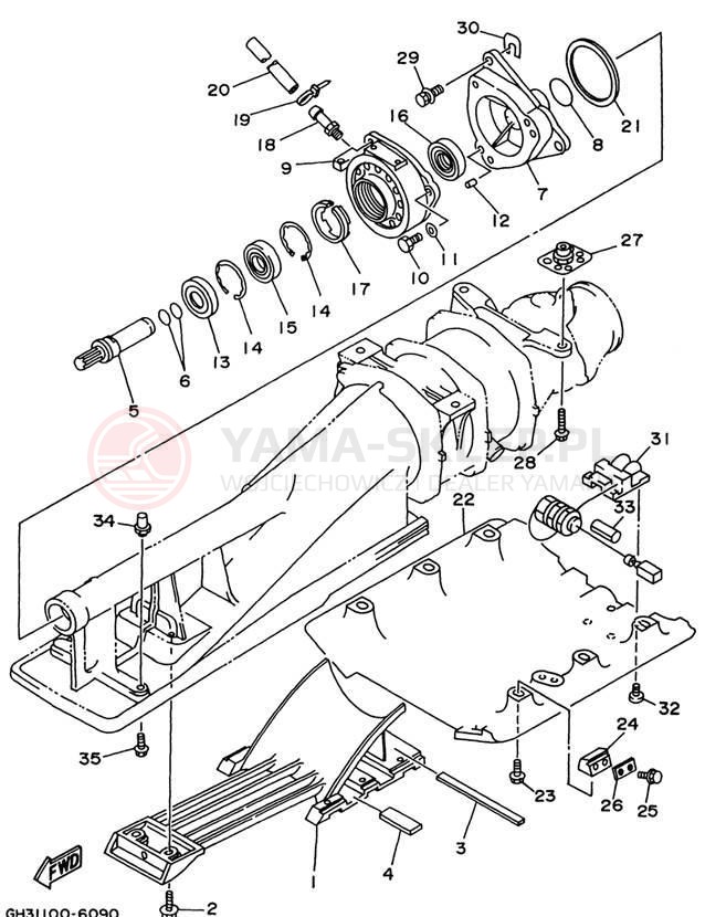 Schemat "JET UNIT" do Yamaha WAVE VENTURE 1100 WVT1100V