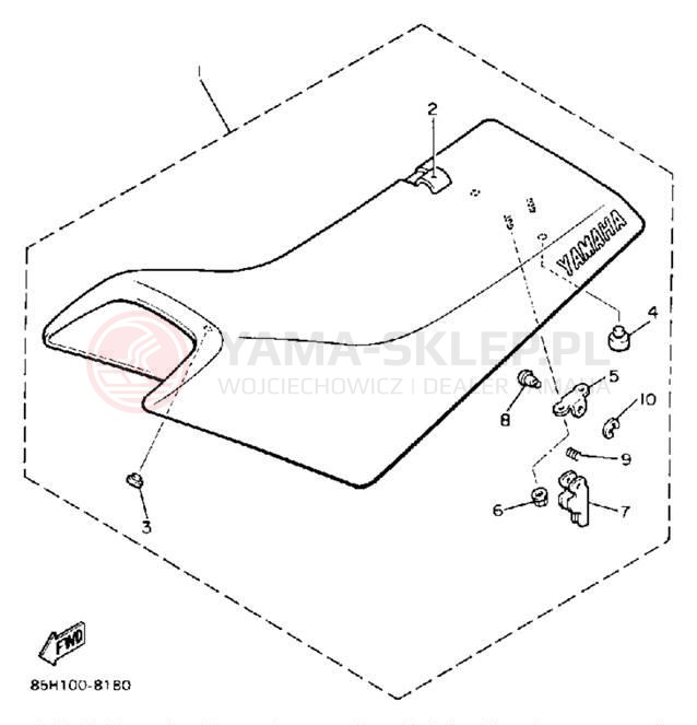 Schemat "siedzenie" do Yamaha SNOSCOOT (ELEC START) SV80EP