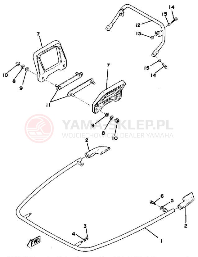 Schemat "zderzak" do Yamaha GP440A