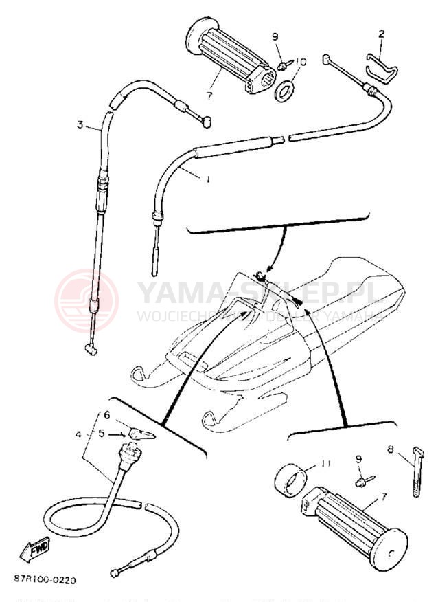 Schemat "Układ chlodzenia" do Yamaha VK540 VK540EP