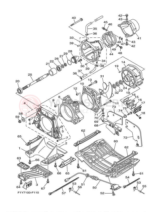 Schemat "JET UNIT" do Yamaha FX1000AF