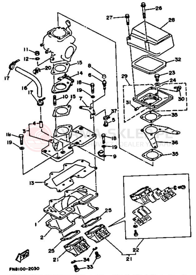 Schemat "Filtr powietrza" do Yamaha WRB650Q_62