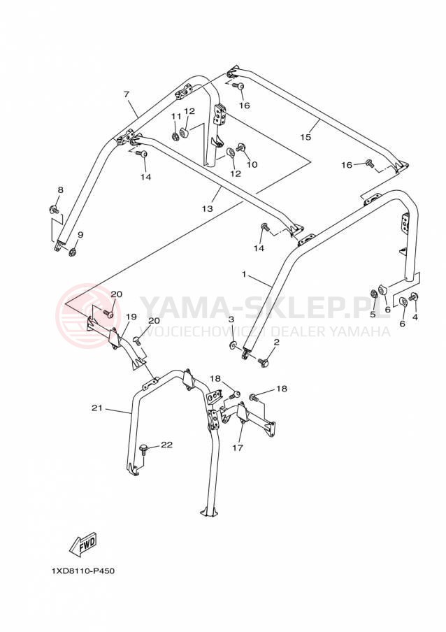 Schemat "GUARD" do Yamaha VIKING EPS YXM700PFL