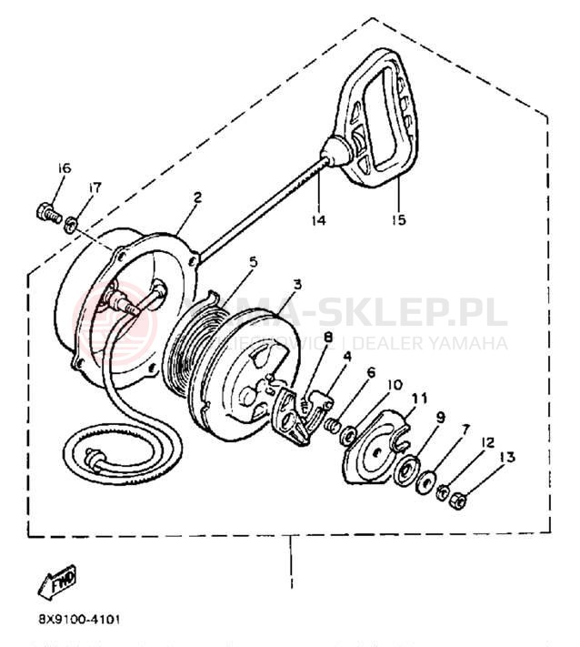 Schemat "rozrusznik" do Yamaha PHAZER PZ480K