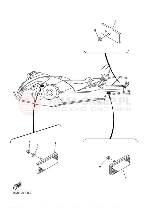 Schemat "układ elektryczny" do Yamaha VENTURE LITE PZ50VTYR/PZ50VTYS