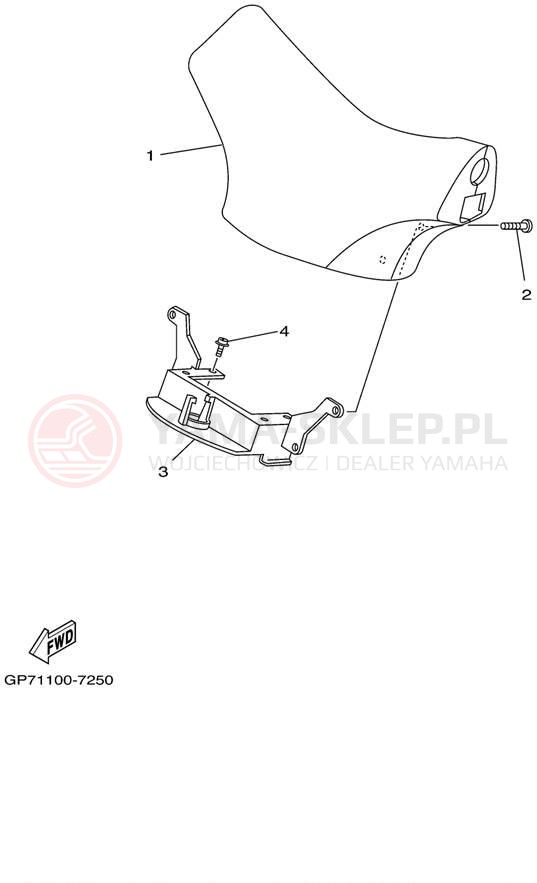 Schemat "Półki zawieszenia" do Yamaha WAVE RUNNER GP760 GP760X
