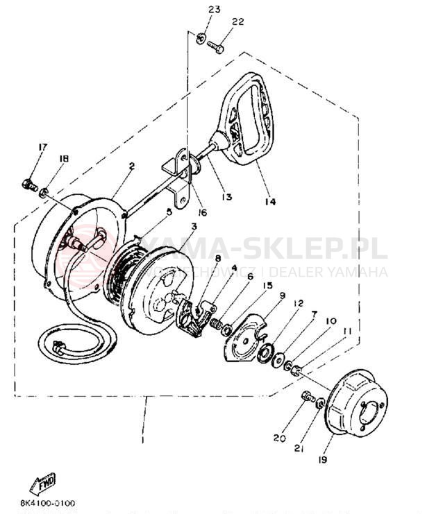 Schemat "rozrusznik" do Yamaha SRV SR540L