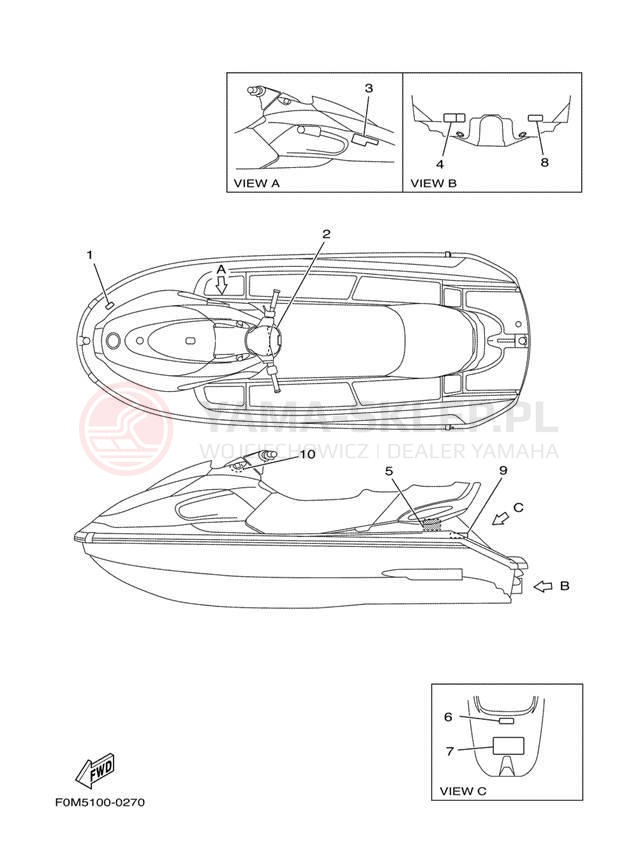 Schemat "naklejki" do Yamaha XL700 XL700Y