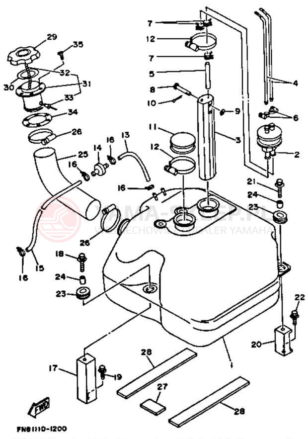 Schemat "zbiornik paliwa" do Yamaha WRB650Q_61