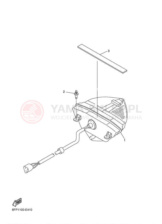 Schemat "lampa tył" do Yamaha APEX GT RX10GTW