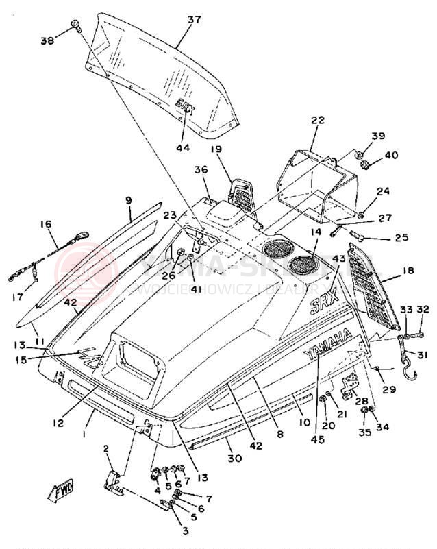 Schemat "Osłony" do Yamaha SRX440C
