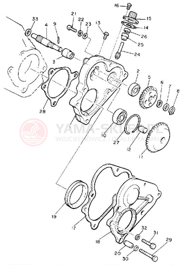 Schemat "przeniesienie napędu" do Yamaha PHAZER II PZ480S