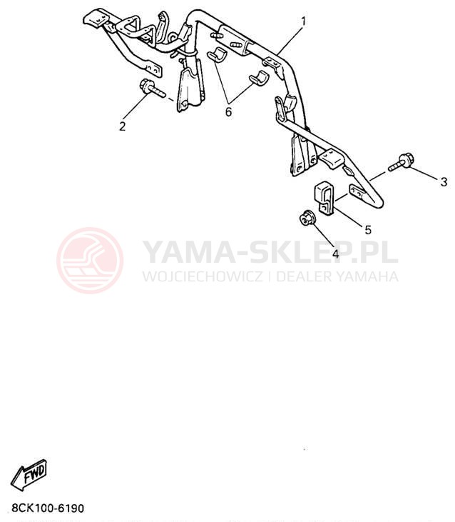 Schemat "STEERING GATE" do Yamaha VENTURE XL VT480A