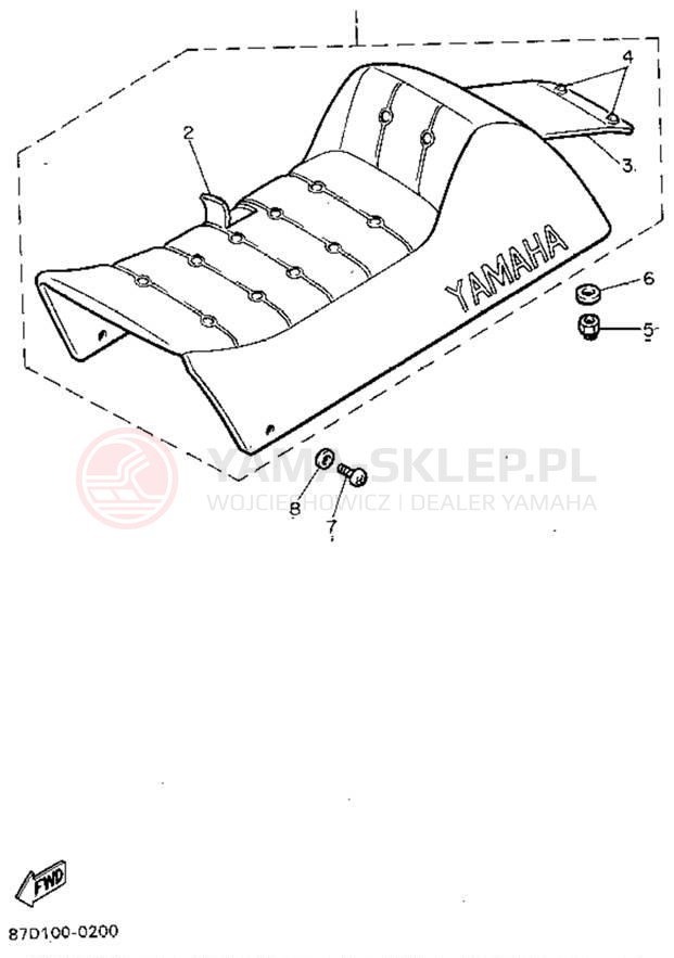 Schemat "siedzenie" do Yamaha OVATION LE CS340EU