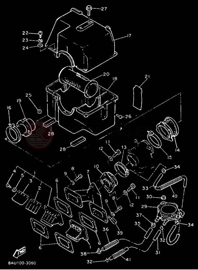 Schemat "Filtr powietrza" do Yamaha VK540 II VK540ET