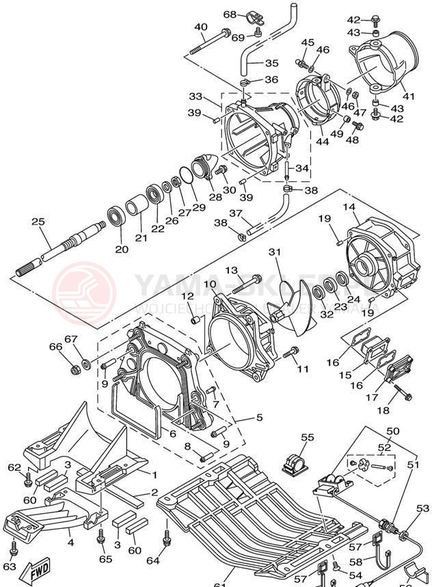 Schemat "JET UNIT" do Yamaha XLT1200 XA1200AZ