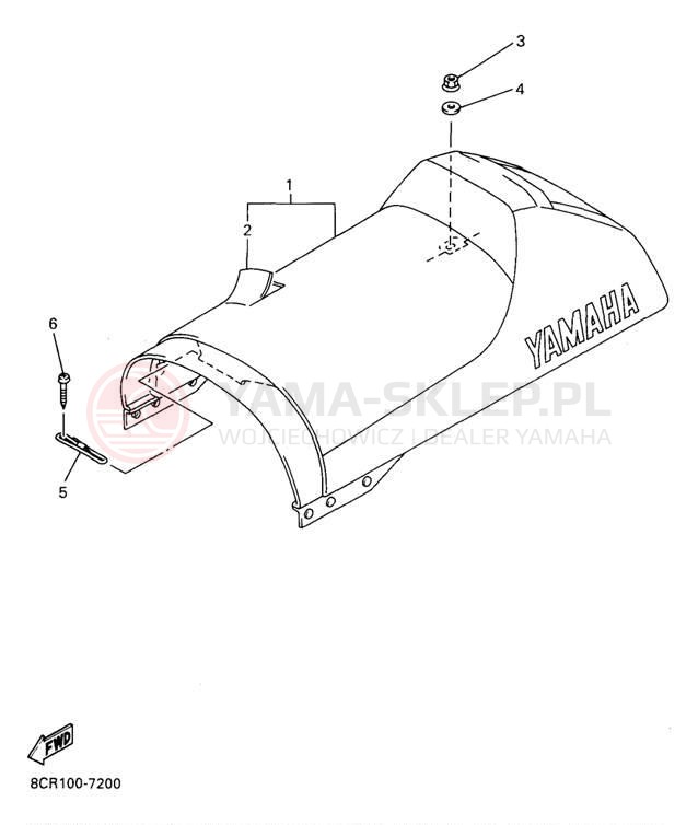 Schemat "siedzenie" do Yamaha MOUNTAIN MAX 700 MM700A/MM600A