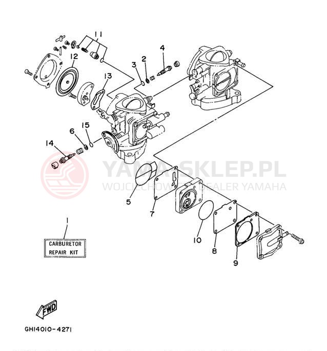 Schemat "Zestaw naprawczy" do Yamaha WAVEVENTURE 700 WVT700W