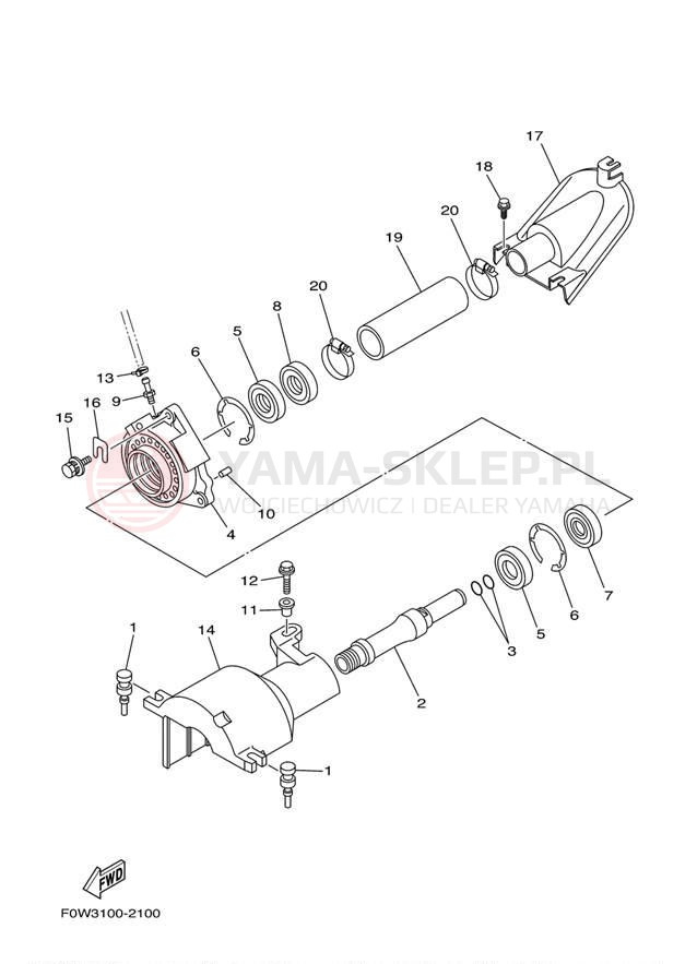 Schemat "JET UNIT" do Yamaha GP800R GP800AA