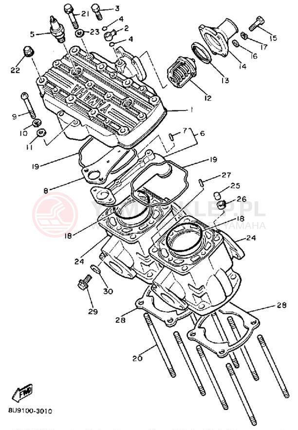 Schemat "głowica" do Yamaha V-MAX VMX540H
