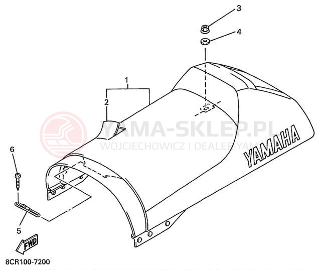 Schemat "siedzenie" do Yamaha MOUNTAIN MAX 600 MM600PC