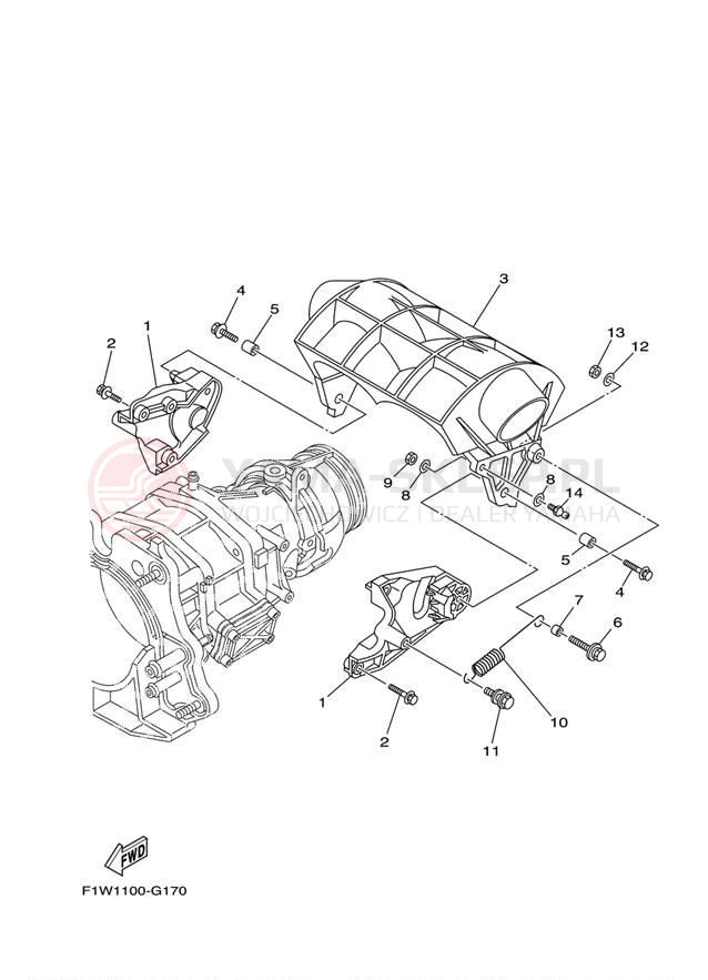 Schemat "JET UNIT" do Yamaha WAVERUNNER FZR GX1800HB