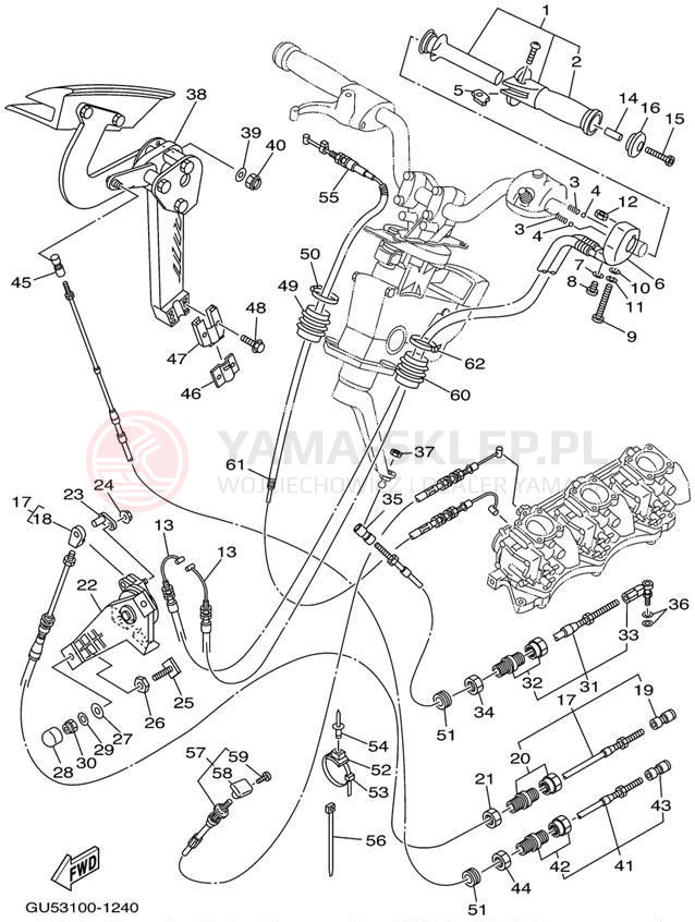 Schemat "Układ chlodzenia" do Yamaha SV1200/SV1200/SV1200Z