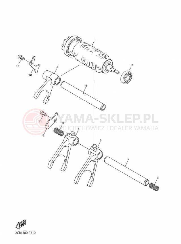 Schemat "Wodziki, automat" do Yamaha YZFR1M YZFR1MF/YZFR1MFC