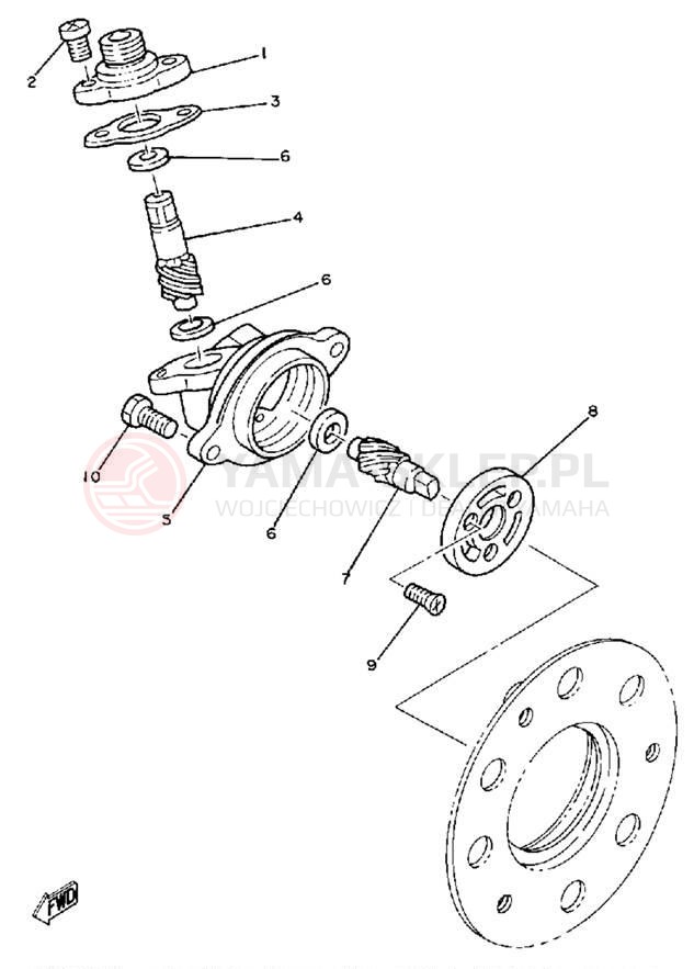 Schemat "licznik" do Yamaha ET340EC