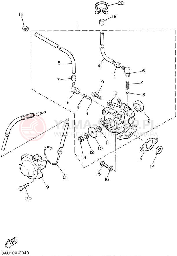 Schemat "Pompa olejowa" do Yamaha VK540 III VK540EG