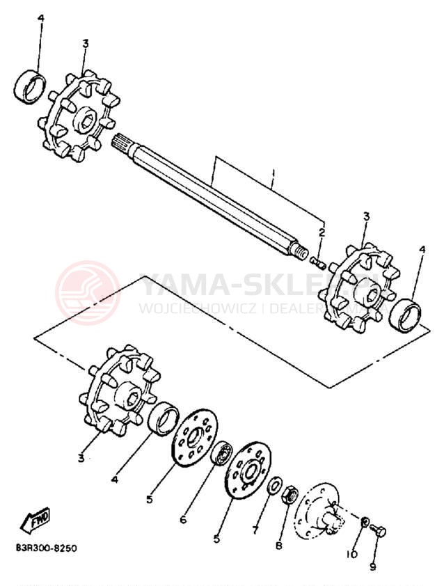 Schemat "Układ napędowy" do Yamaha VK540 VK540EN