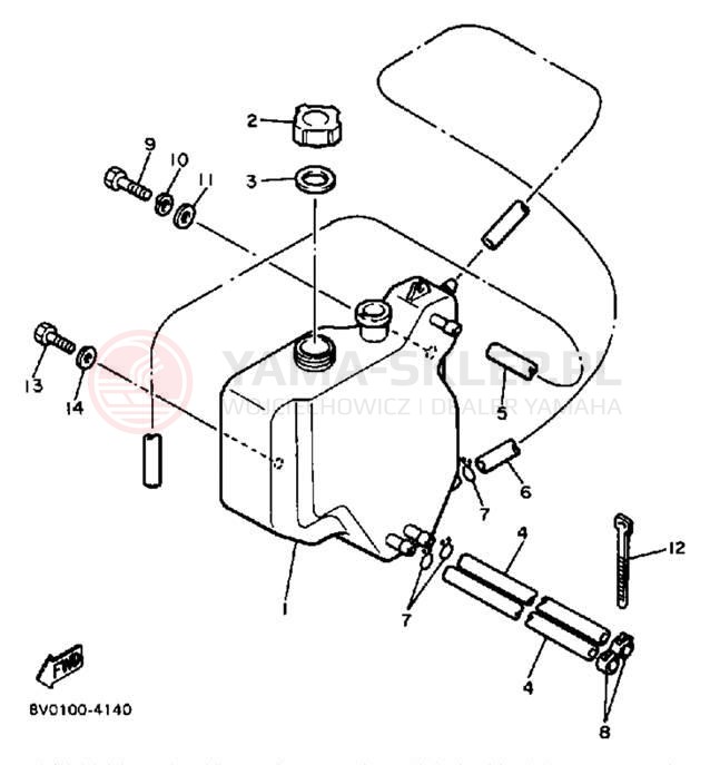 Schemat "Miska olejowa" do Yamaha PHAZER PZ480H