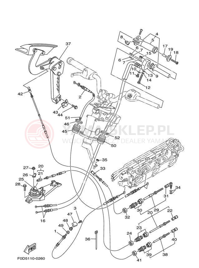 Schemat "Układ chlodzenia" do Yamaha XL1200 LTD XA1200Y
