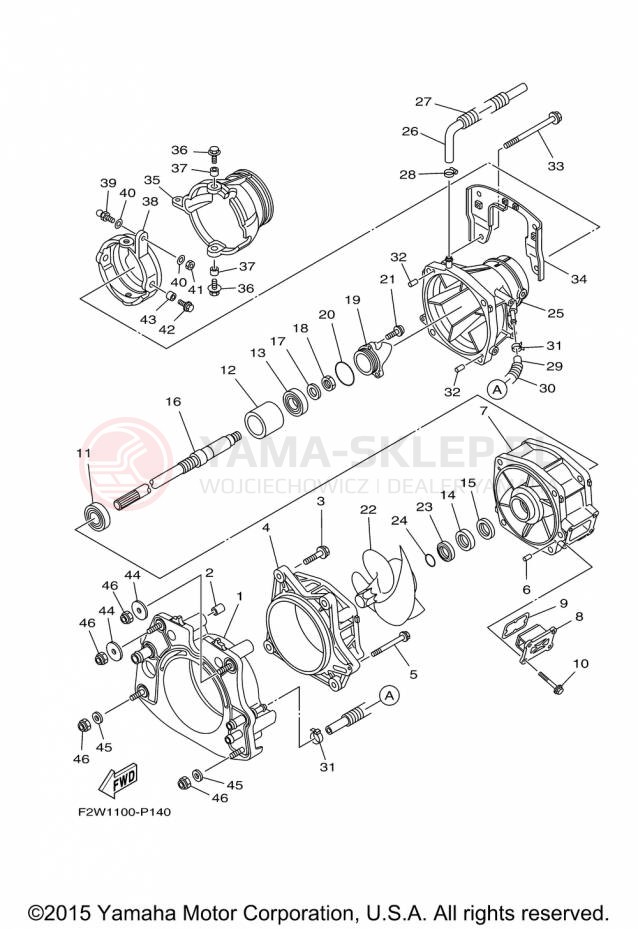Schemat "JET UNIT" do Yamaha VXR VX1800A-P