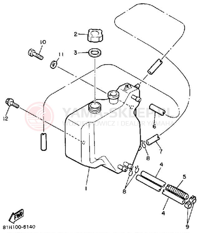 Schemat "Miska olejowa" do Yamaha PHAZER PZ480N
