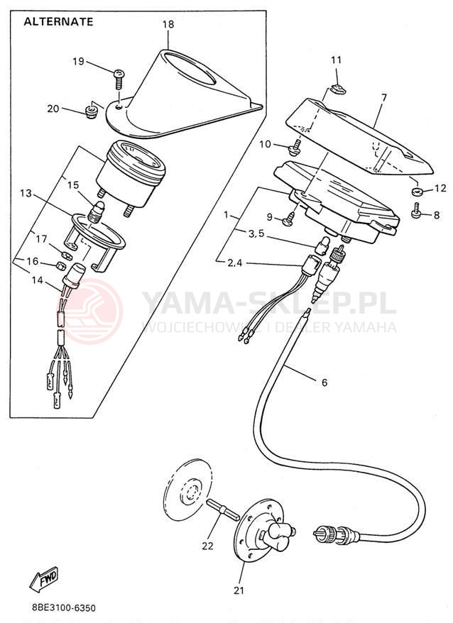 Schemat "licznik" do Yamaha OVATION LE CS340EW