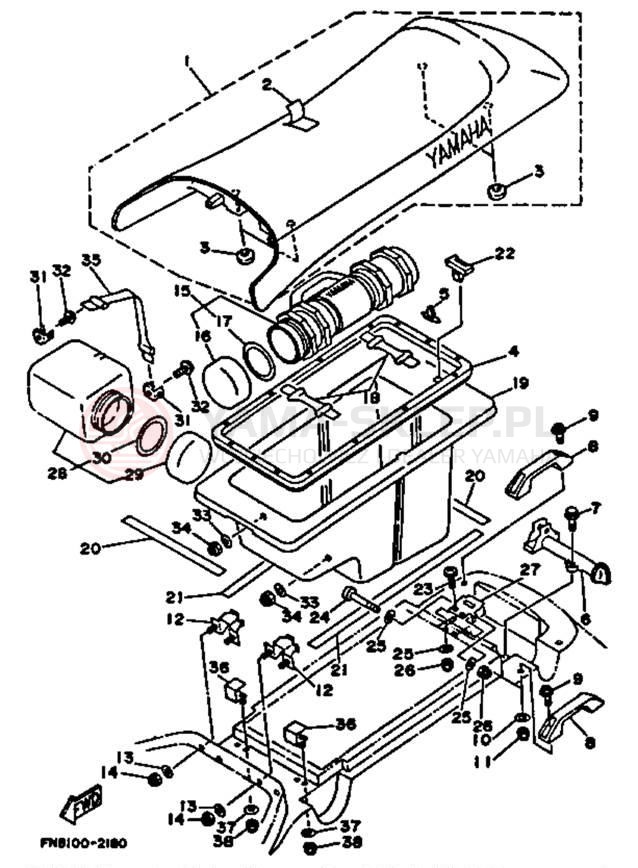 Schemat "siedzenie" do Yamaha WRB650R_61
