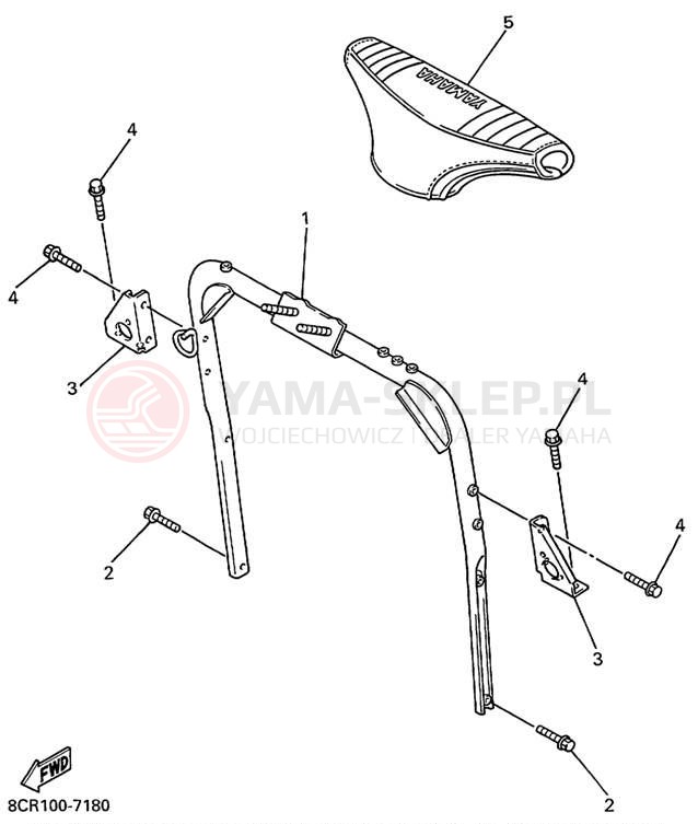 Schemat "STEERING GATE" do Yamaha MOUNTAIN MAX 600 MM600PC