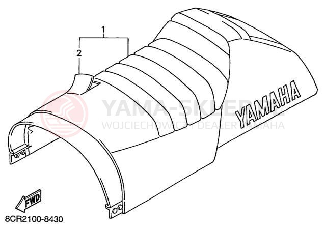 Schemat "siedzenie" do Yamaha MOUNTAIN MAX 600 MM600PC