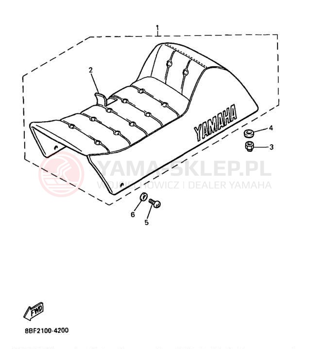 Schemat "siedzenie" do Yamaha PHAZER SS PZ480A