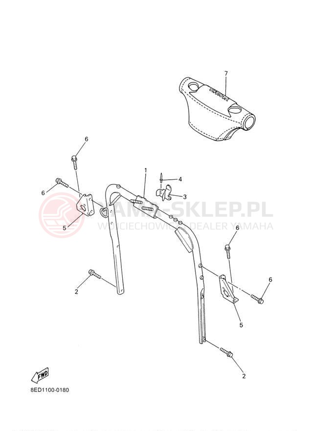 Schemat "STEERING GATE" do Yamaha PHAZER MOUNTAIN LITE PZ500MLD