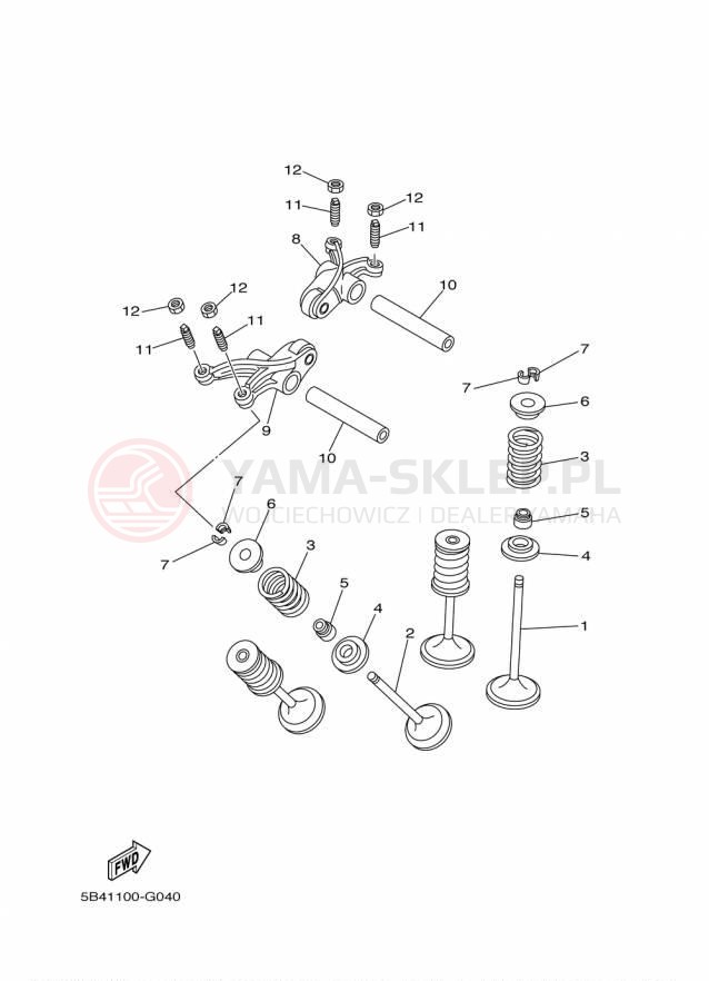 Schemat "zawory" do Yamaha VIKING VI EPS SE YXC700PSFS
