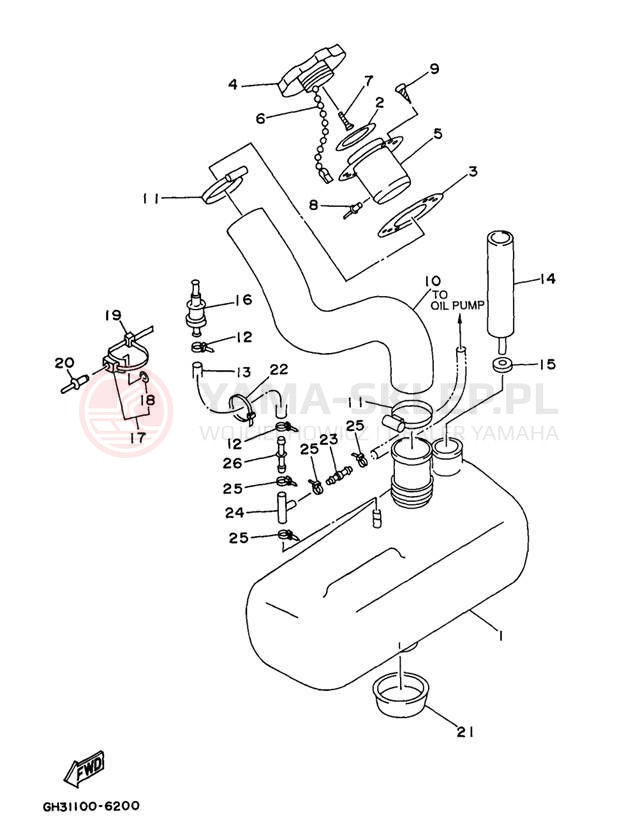 Schemat "Miska olejowa" do Yamaha WAVE VENTURE 1100 WVT1100V