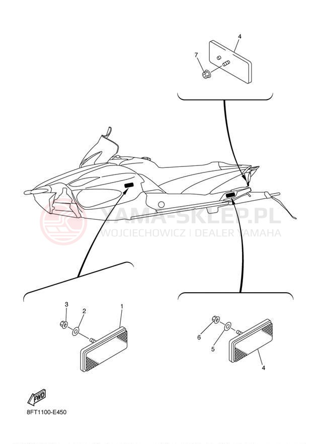 Schemat "układ elektryczny" do Yamaha ATTAK RXW10L
