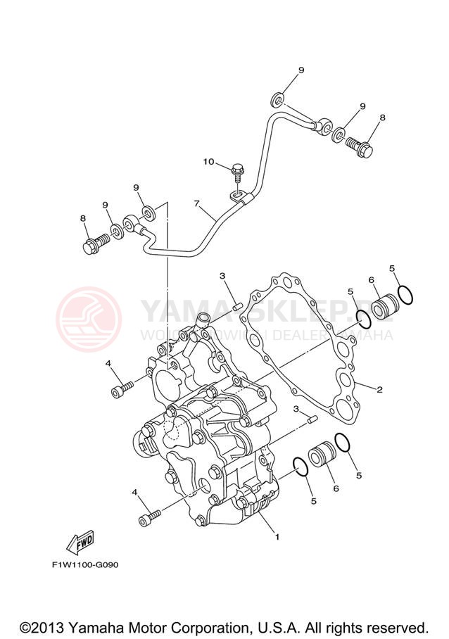 Schemat "Pompa olejowa" do Yamaha FX CRUISER SHO FX1800AJ