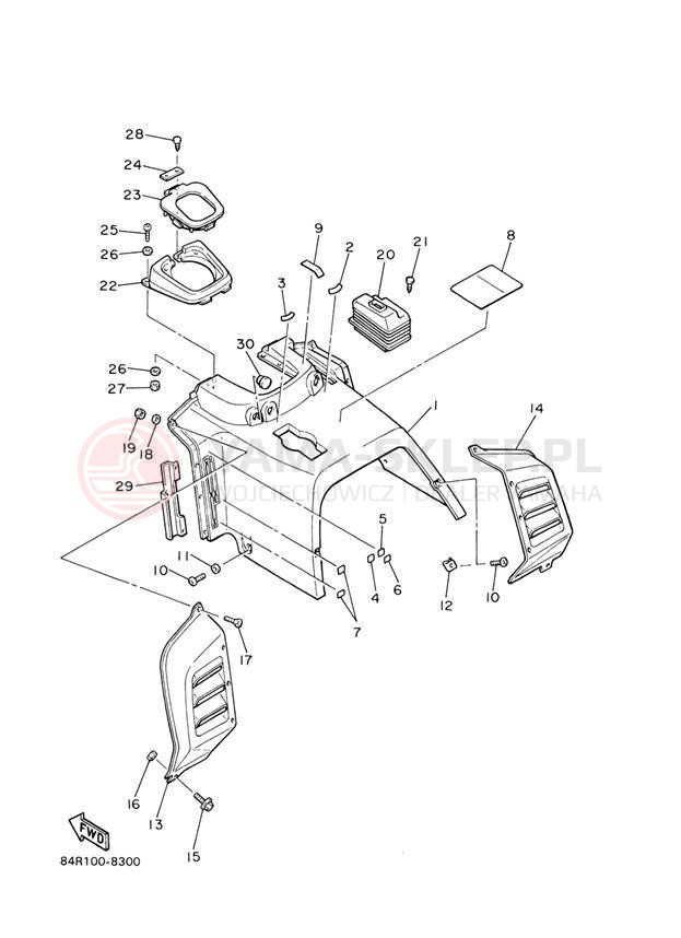 Schemat "INSTRUMENT PANEL" do Yamaha VK 540 III VK540EH