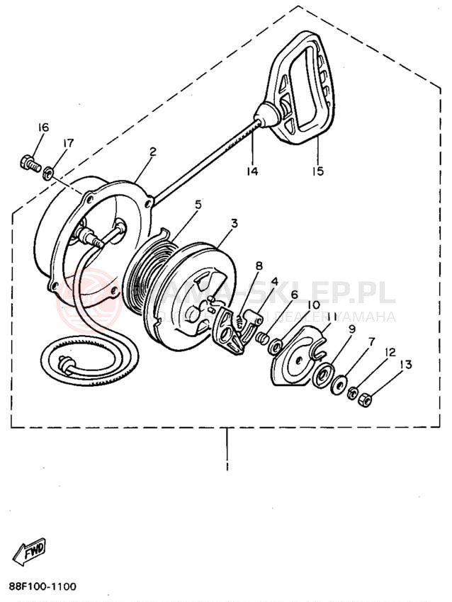 Schemat "rozrusznik" do Yamaha VENTURE XL VT480U
